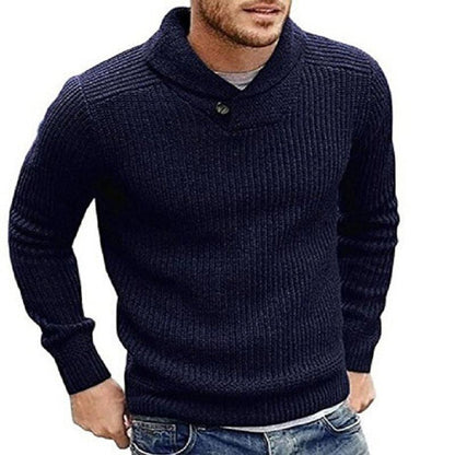 Pull Tricoté Confortable pour Hommes en Couleurs Vives