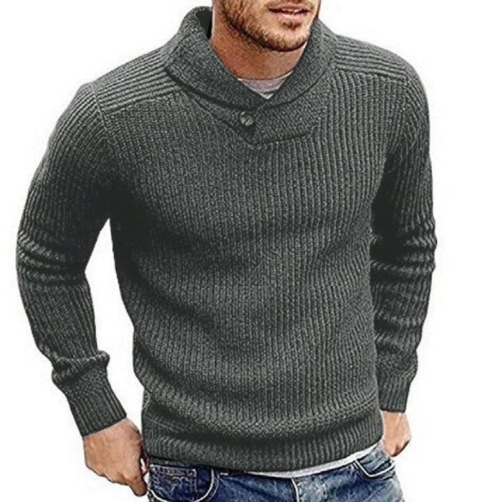 Pull Tricoté Confortable pour Hommes en Couleurs Vives