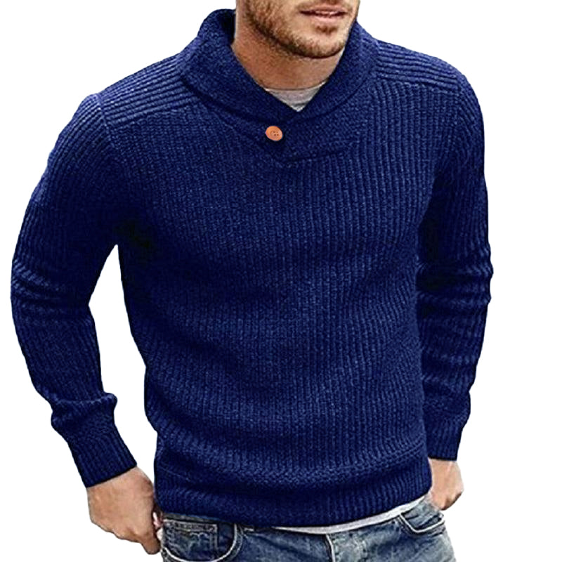 Pull Tricoté Confortable pour Hommes en Couleurs Vives