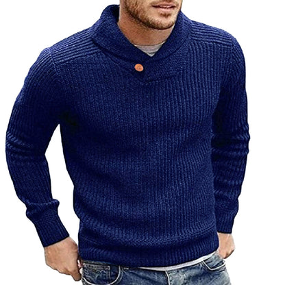 Pull Tricoté Confortable pour Hommes en Couleurs Vives