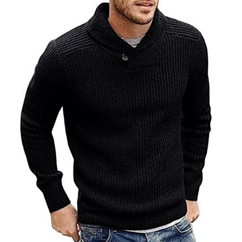 Pull Tricoté Confortable pour Hommes en Couleurs Vives