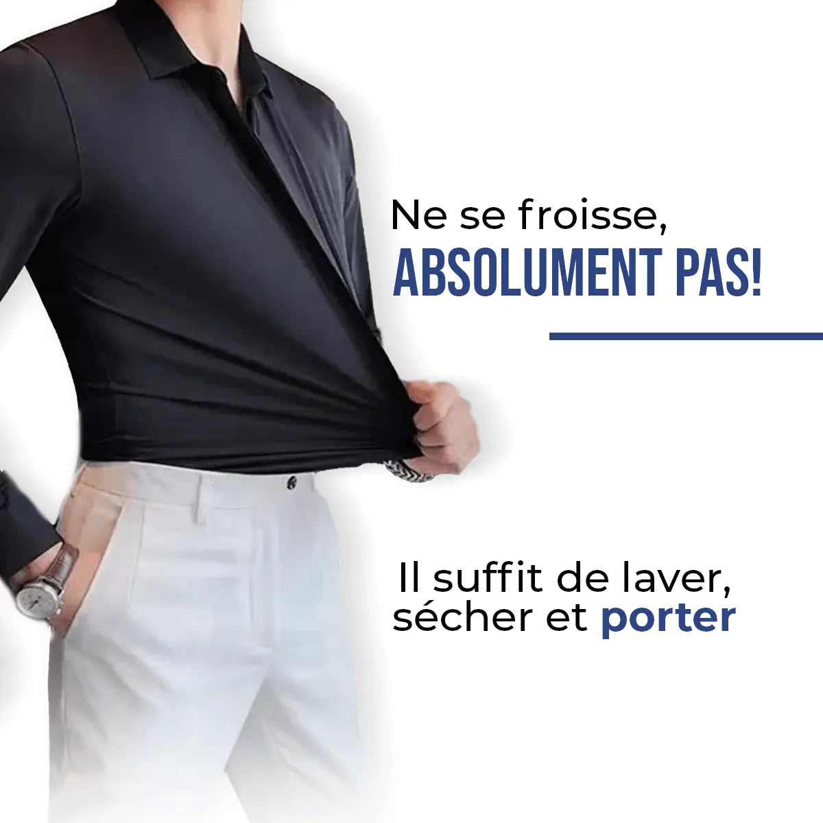 Chemise habillée ultra ajustée pour homme UltraTech™ (Achetez-en une, obtenez-en une gratuite !)