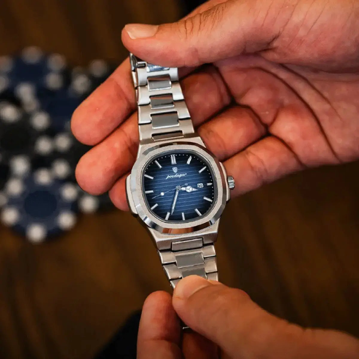 Montre Nautilus™ Luxe pour Hommes avec un Kit de Bracelet Gratuit – Une Affaire Impeccable !