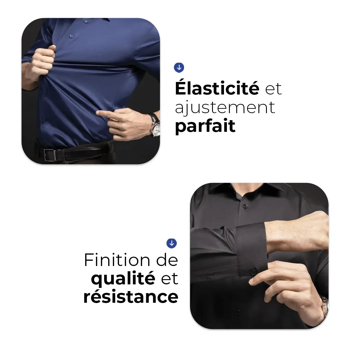 Chemise habillée ultra ajustée pour homme UltraTech™ (Achetez-en une, obtenez-en une gratuite !)
