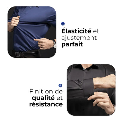 Chemise habillée ultra ajustée pour homme UltraTech™ (Achetez-en une, obtenez-en une gratuite !)