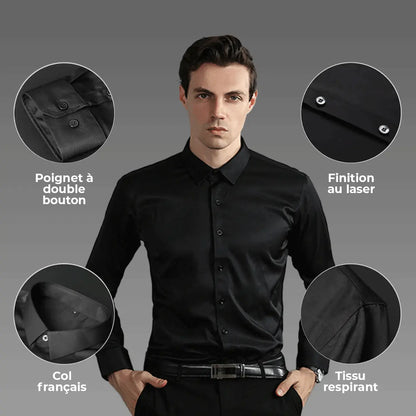 Chemise habillée ultra ajustée pour homme UltraTech™ (Achetez-en une, obtenez-en une gratuite !)