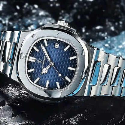 Montre Nautilus™ Luxe pour Hommes avec un Kit de Bracelet Gratuit – Une Affaire Impeccable !