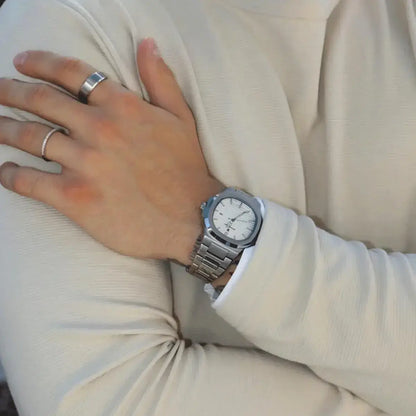 Montre Nautilus™ Luxe pour Hommes avec un Kit de Bracelet Gratuit – Une Affaire Impeccable !