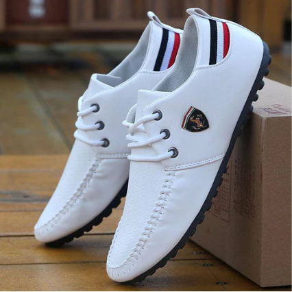 Chaussures Mocassins en Cuir pour Hommes Ferrari® + Traitement Spécial Inclus !