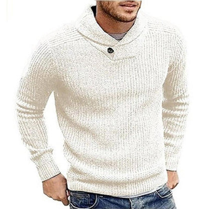 Pull Tricoté Confortable pour Hommes en Couleurs Vives