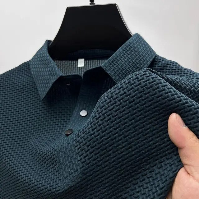 Polo Slim Fit Texturé de Haute Qualité